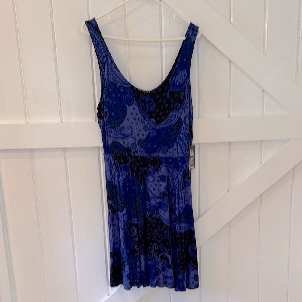Express Navy Paisley Dress